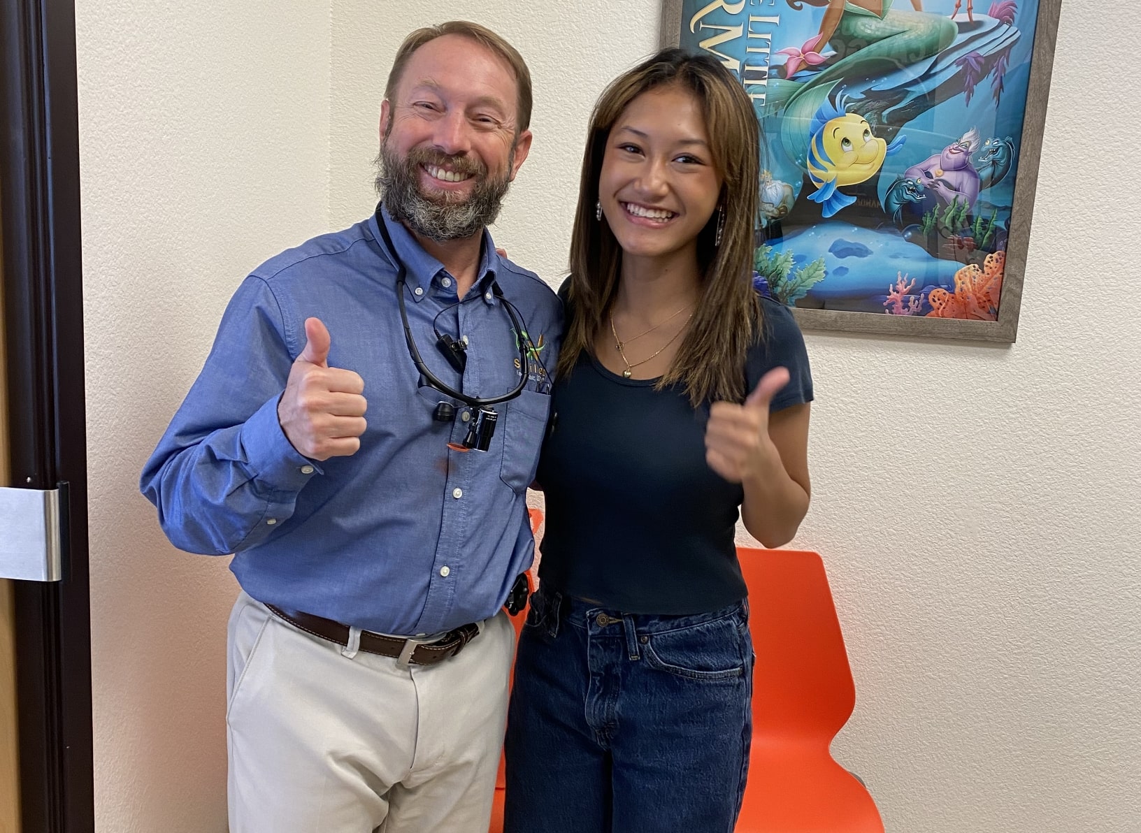 Dr. Kevin Adair, Sacramento Airway Orthodontist with a teenage patient