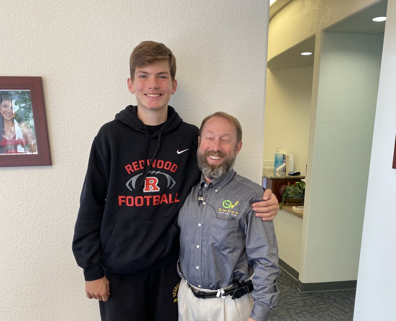happy male patient with Dr. Kevin Adair, Sacramento Airway Orthodontist, smiling