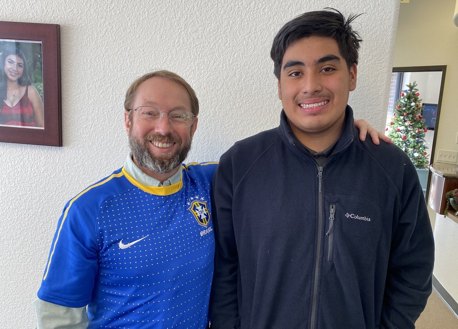 Sacramento airway orthodontists Dr Kevin Adair with a patient